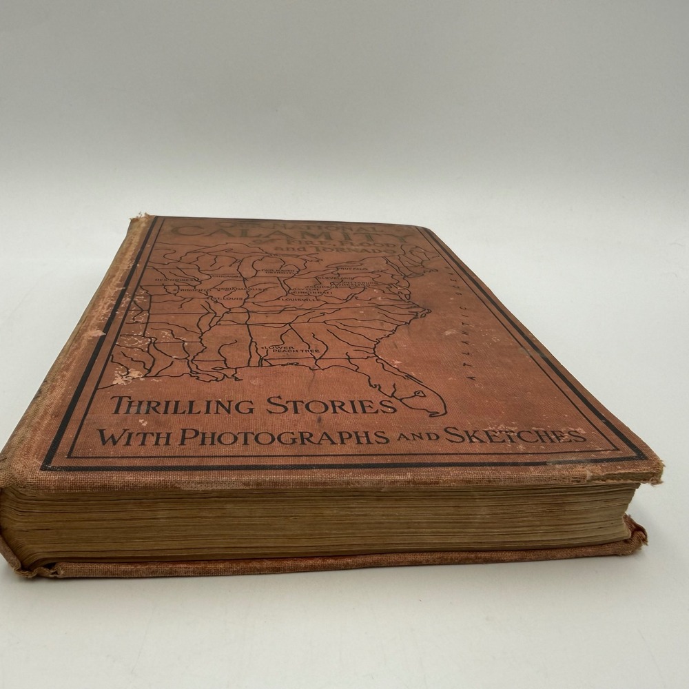 Antique 1913 Our National Calamity Fire Flood Tornado Book Logan Marshall First - Picture 3 of 9